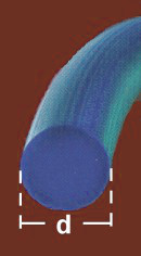 rough blue polyurethane oring belts